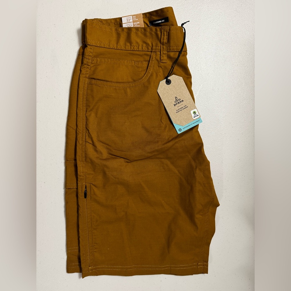 Prana Double Peak Shorts NWT